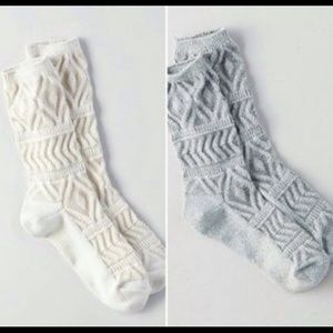 Cream colored American Eagle socks